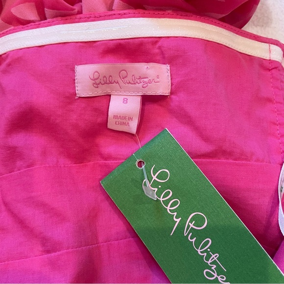 Lilly Pulitzer RAMONA Pink Floral Halter Dress Size 8 Brand New! - Picture 7 of 8